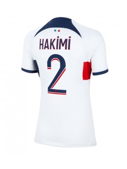 Ženski Nogometna dresi replika Paris Saint-Germain Achraf Hakimi #2 Gostujoči 2023-24 Kratek rokav